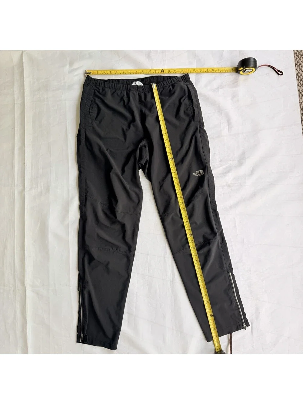 The North Face Windbreaker Pants Men’s Medium Black Ankle Zip Hiking Running